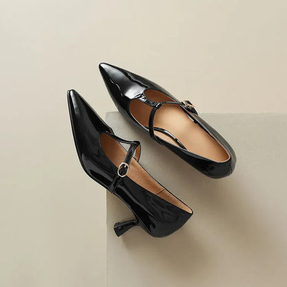 Rabeca Genuine Leather Heels