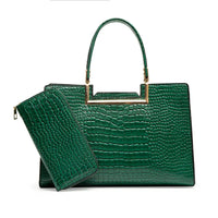 Green with wallet