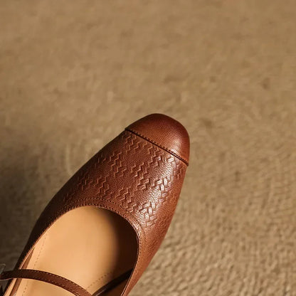 Becky Genuine Leather Mules