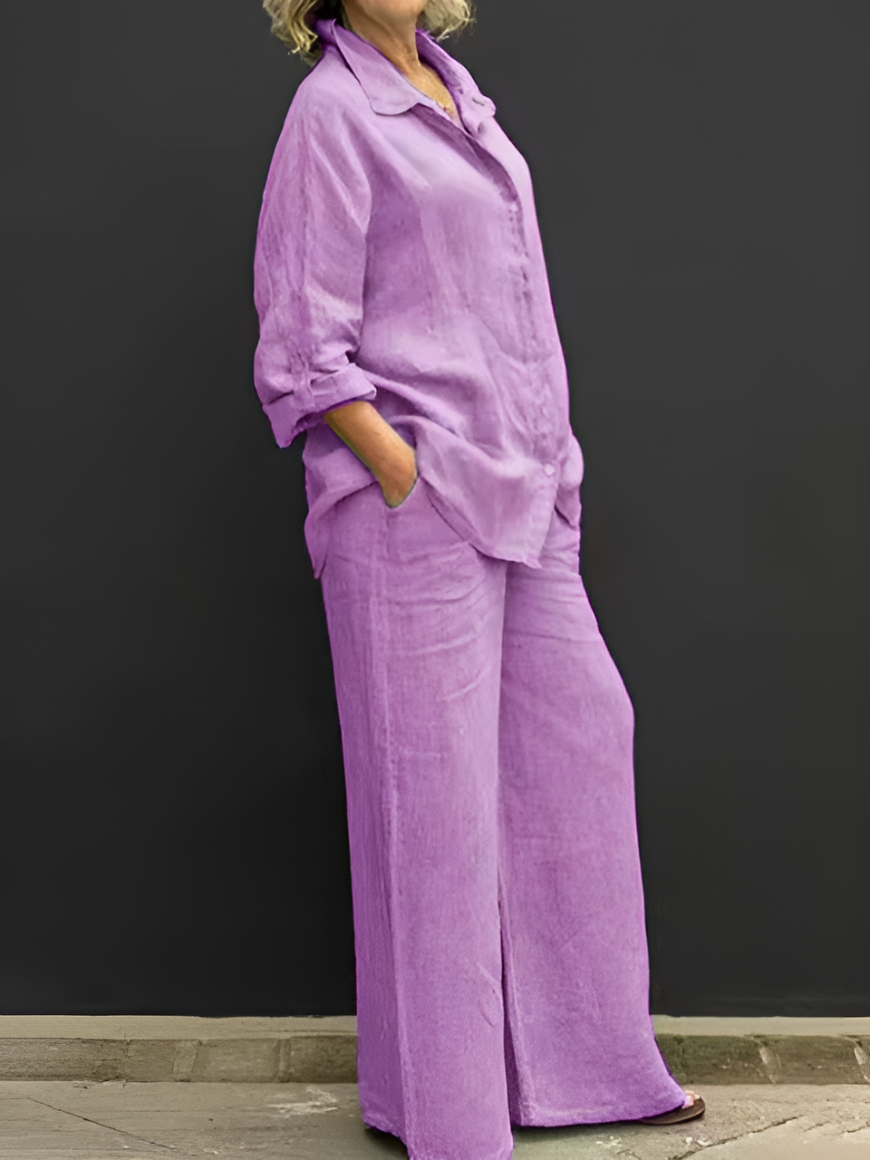 Lara | Effortless Linen Shirt Suit for Every Occasion