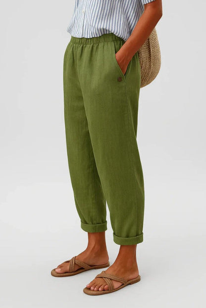 Stella | Classic Linen-Style Trousers