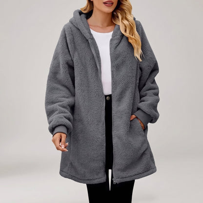 Fiorella | Hooded Fleece Zip Jacket for Women