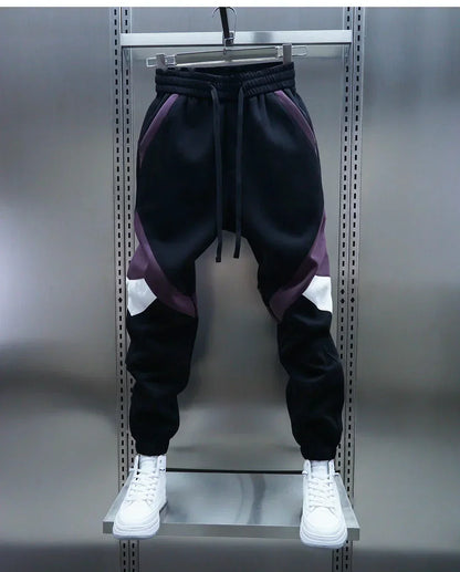 Alan | Modern Contrast Panel Joggers