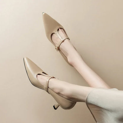 Rabeca Genuine Leather Heels