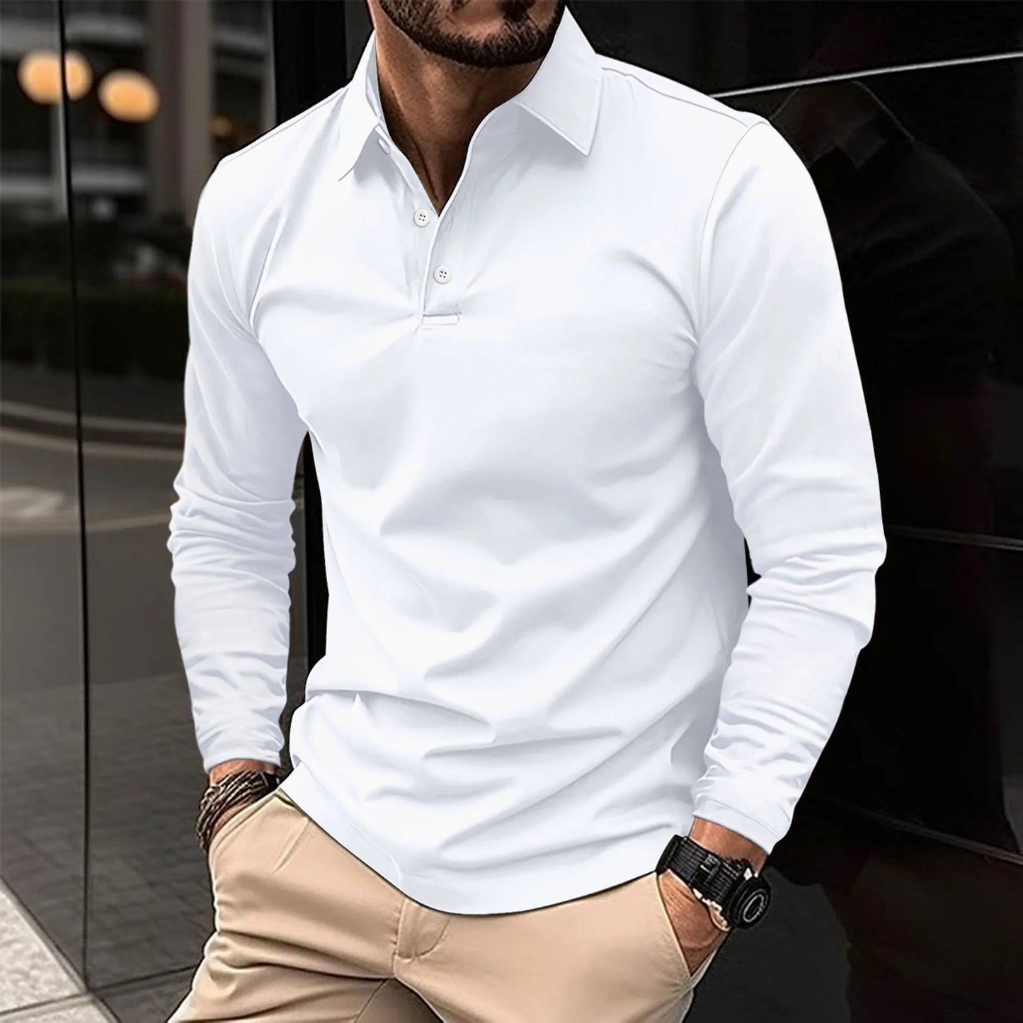 Luca | Classic Long Sleeve Polo