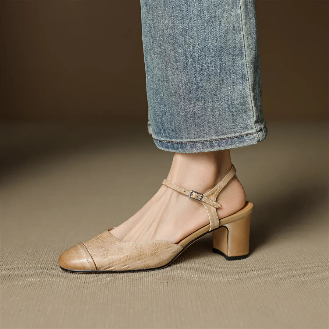Neiro Genuine Leather Pumps