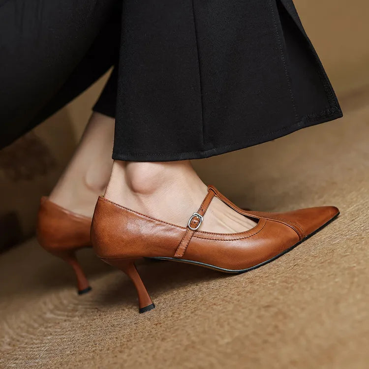 Beka Genuine Leather Heels