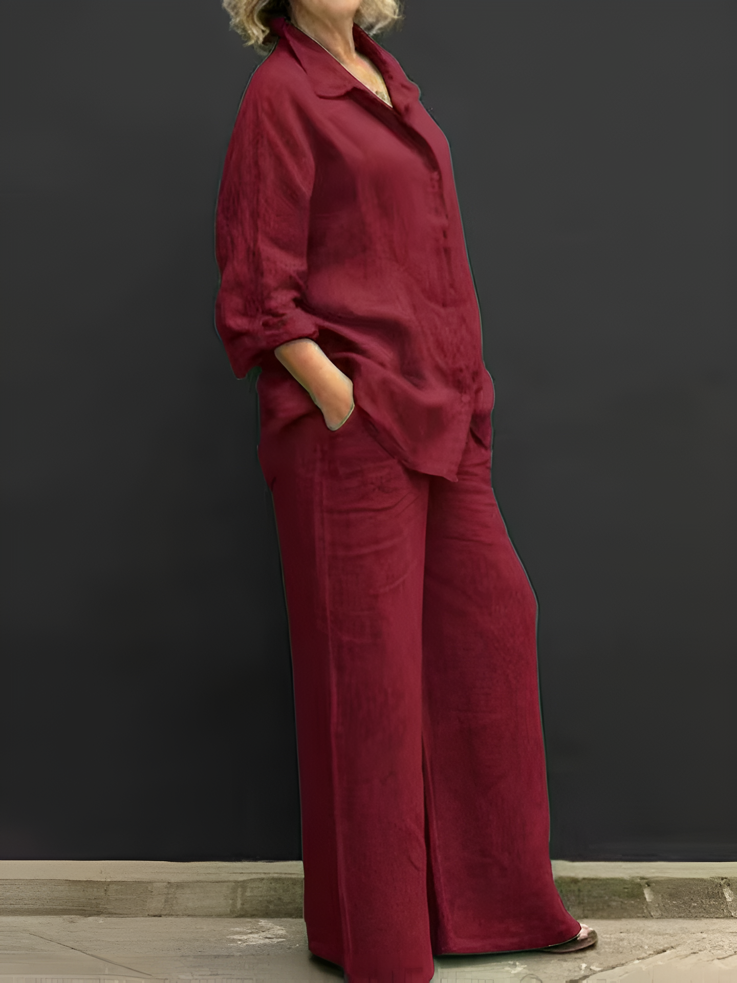 Lara | Effortless Linen Shirt Suit for Every Occasion