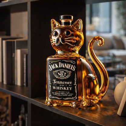 Jack Daniel's Whisky Bottle - Cat Edition