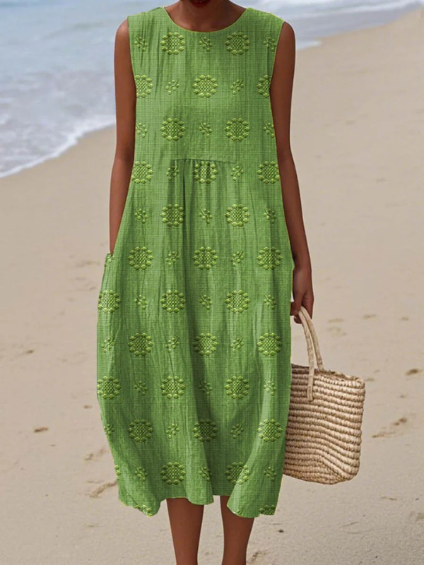 Audrey | Printed Midi Dress