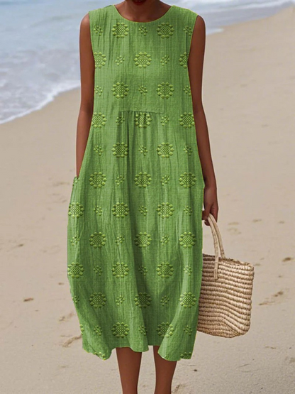 Audrey | Printed Midi Dress