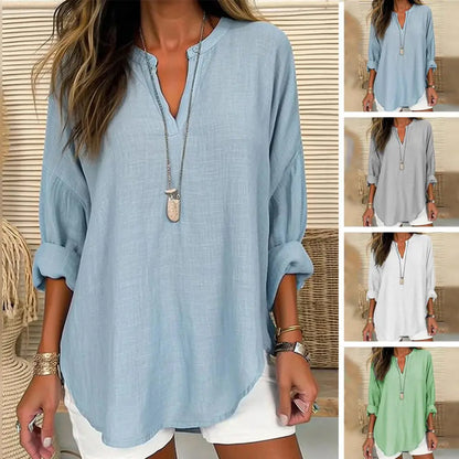 PENELOPE | Linen-Style Blouse
