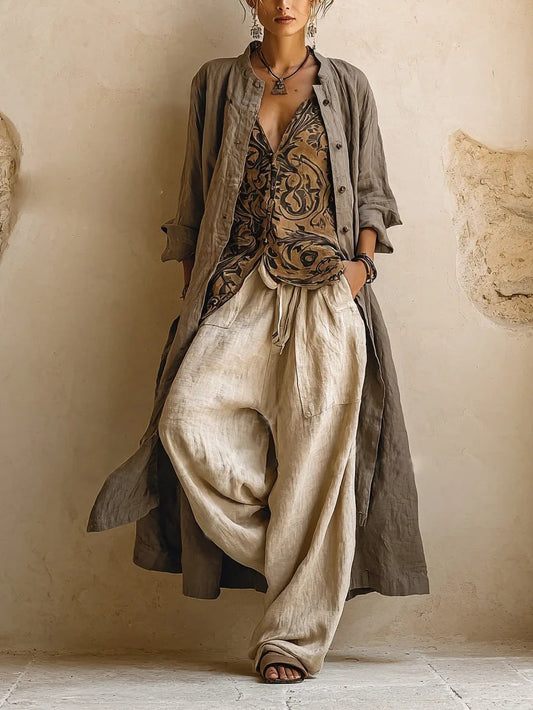 Hazel | Breezy 3-Piece Linen Ensemble