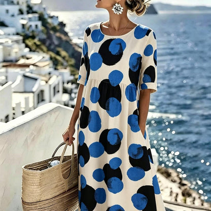Celeste™ | Midi Polka Dot Dress