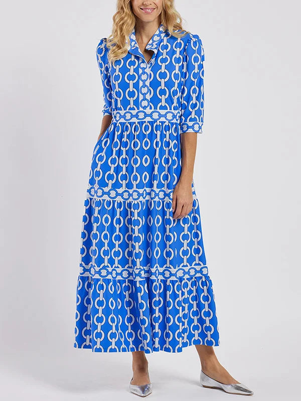 HAZEL | Midi Dress with Chain Link Design