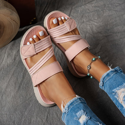 Cleo Cozy Sports Platform Sandals