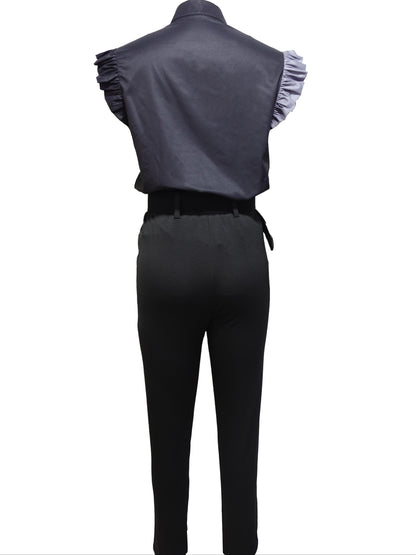 Florabel - Stylish Ruffle-Sleeve Set