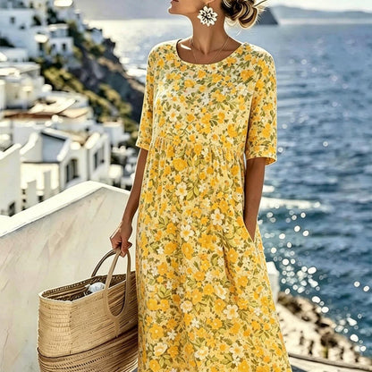 Marigold™ | Midi Dress Wildflower Field