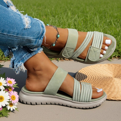 Cleo Cozy Sports Platform Sandals