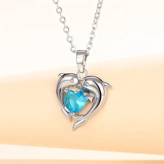 Dolphin Sapphire Necklace