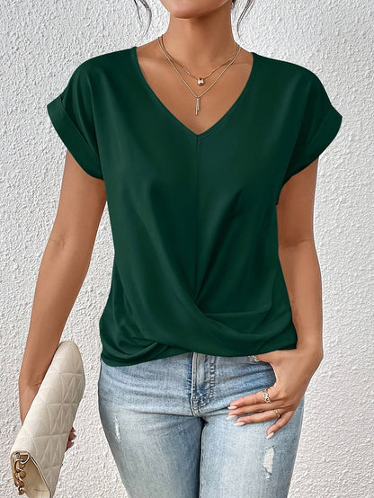 Cleo | Adorable Casual T-Shirt with Sweetheart Neckline (1+1 FREE)