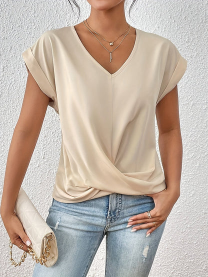 Cleo | Adorable Casual T-Shirt with Sweetheart Neckline (1+1 FREE)
