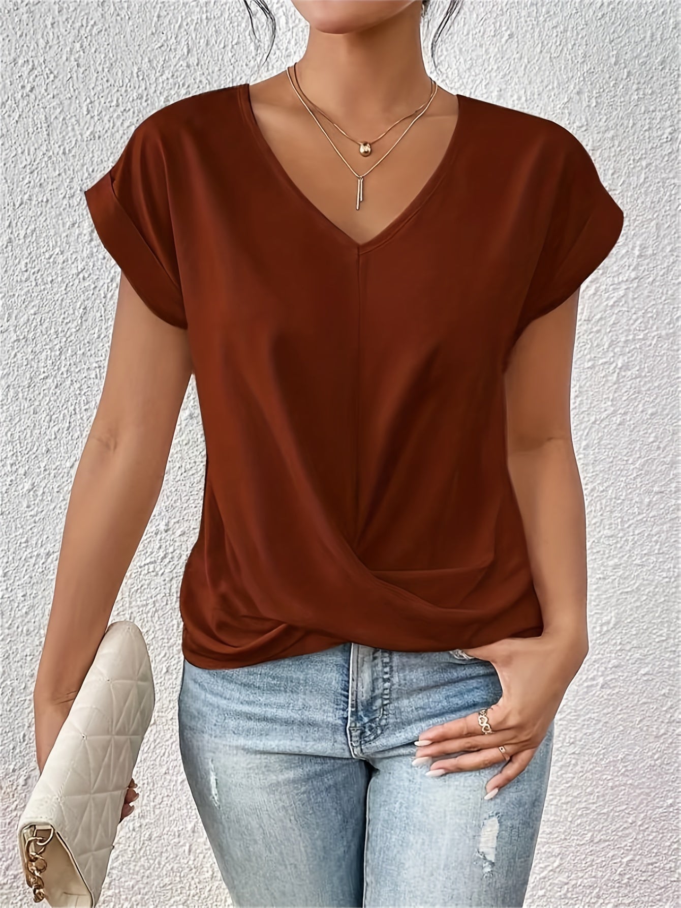 Cleo | Adorable Casual T-Shirt with Sweetheart Neckline (1+1 FREE)