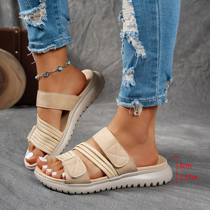 Cleo Cozy Sports Platform Sandals