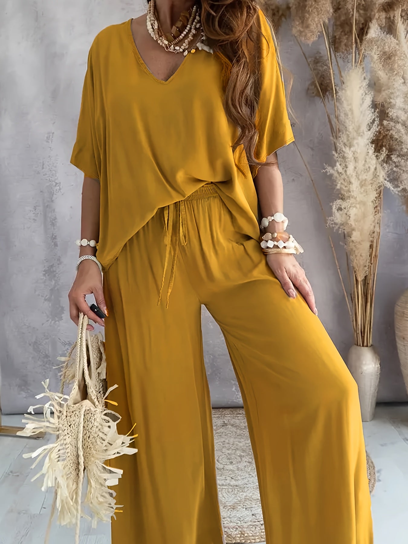 Serena | Silky Drawstring Two-Piece Set
