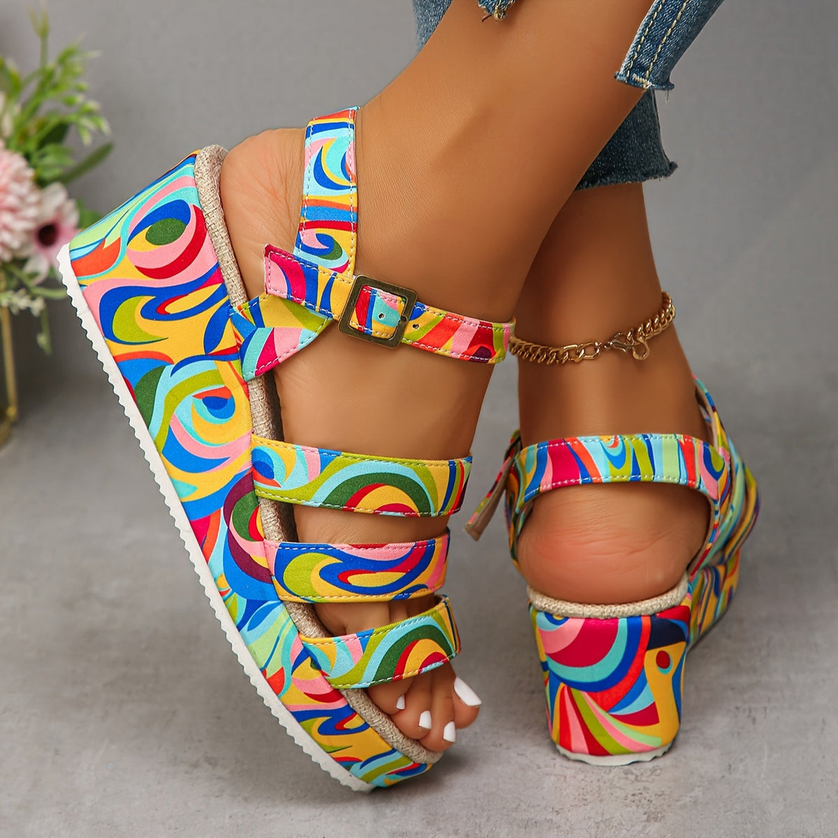 Allegra Colorful Orthopedic Sandals