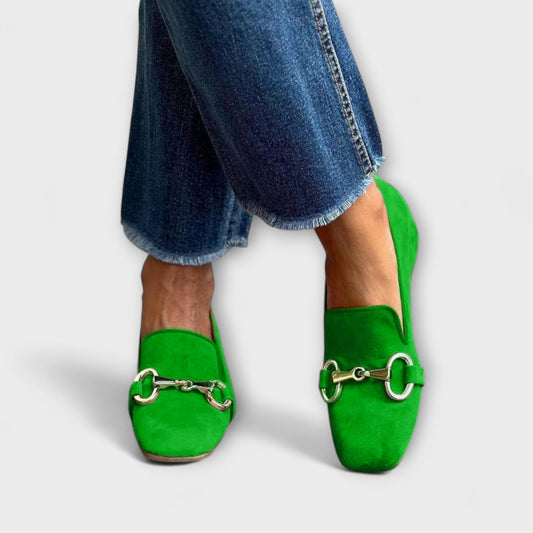 Taliah | Elegant Buckle Loafers