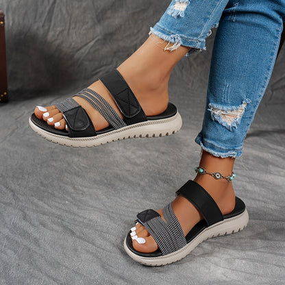 Cleo Cozy Sports Platform Sandals