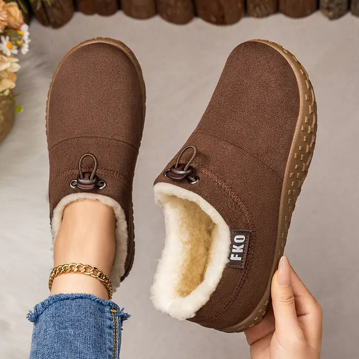 Kamira | Faux Fur Lined Slip-On Booties for Women