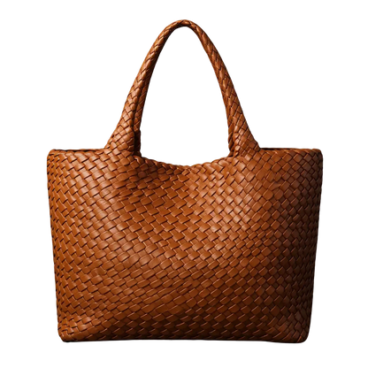 Lana - Handwoven Vegan Leather Tote