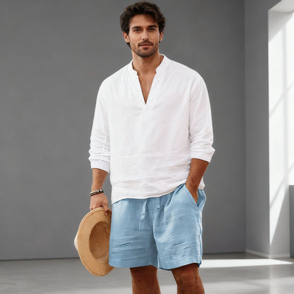 Andy - Men's Summer Cotton Linen Shorts