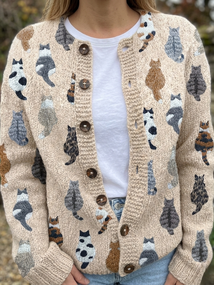 Sophie | Artistic Cat Cardigan