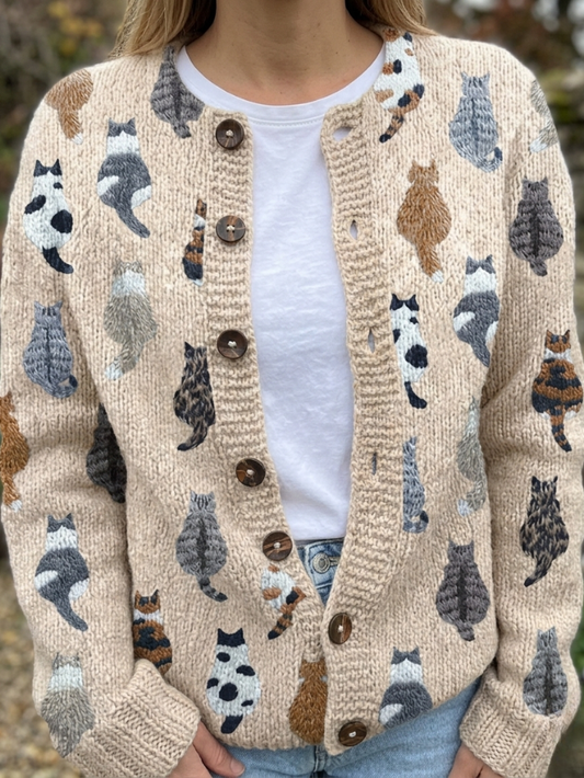 Sophie | Artistic Cat Cardigan