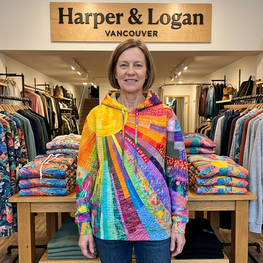 Laura™ - Bohemian Multicolor Patchwork Hoodie