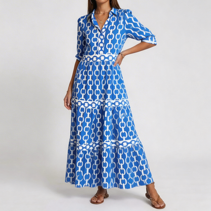 HAZEL | Midi Dress with Chain Link Design