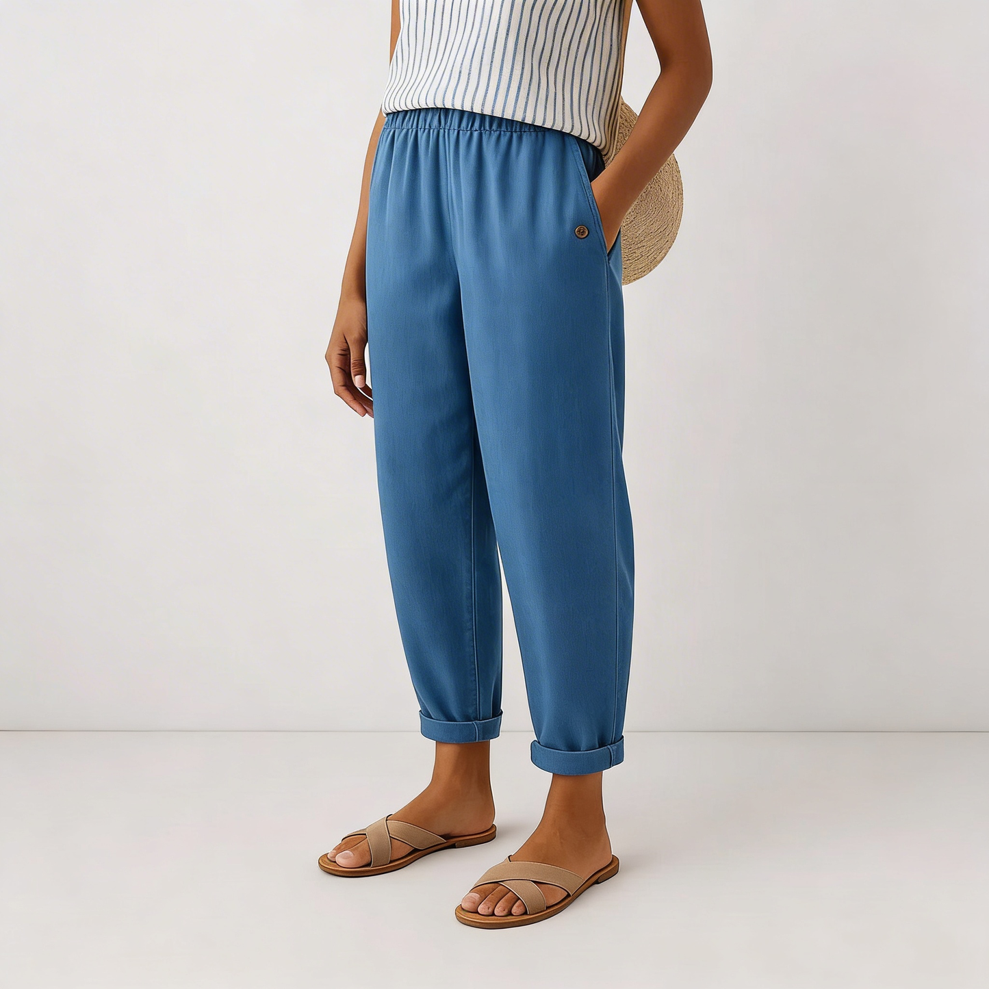 Stella | Classic Linen-Style Trousers