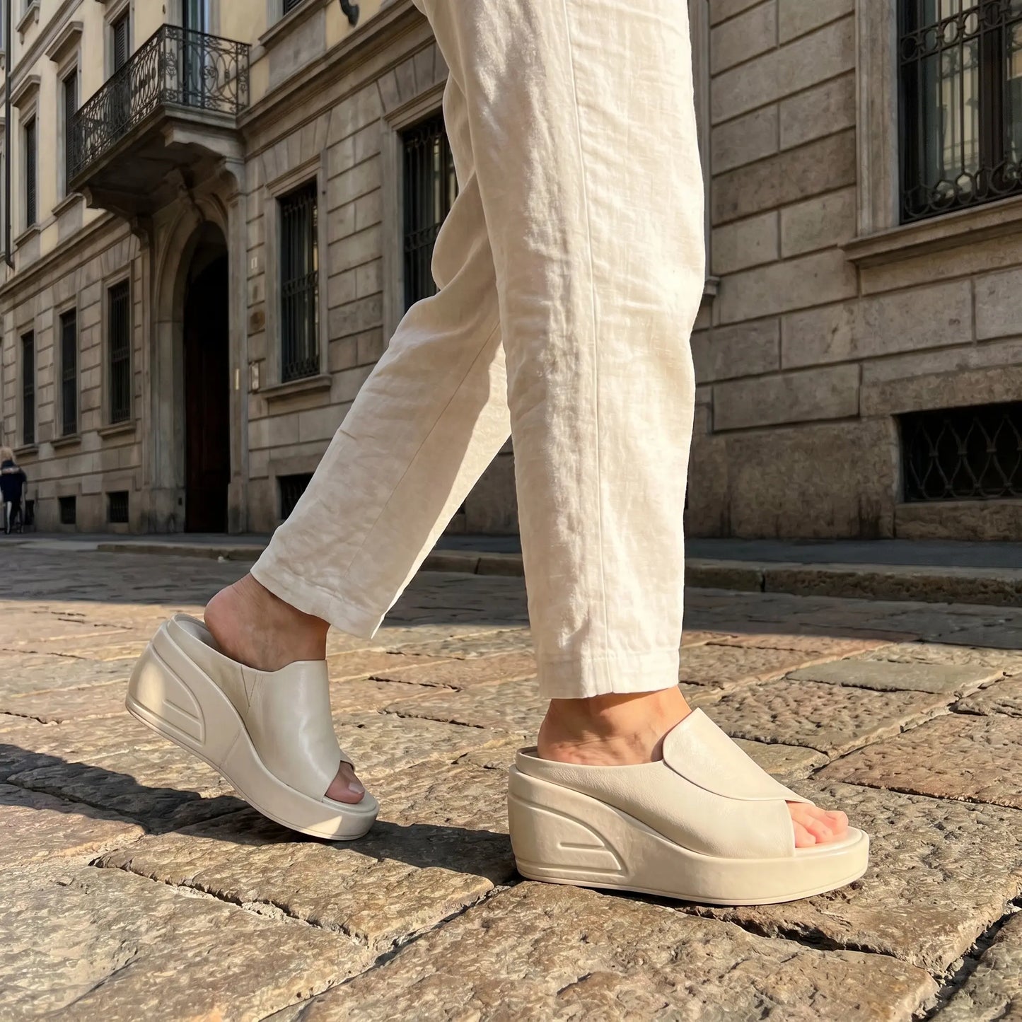 Elisa Orthopedic Wedge Slip-On Sandals