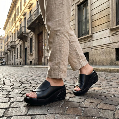 Elisa Orthopedic Wedge Slip-On Sandals