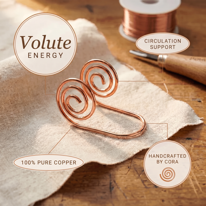 Volute Copper Hand Spiral