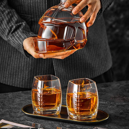 Whiskey Bottle - Rugby Set Edition with Glasses