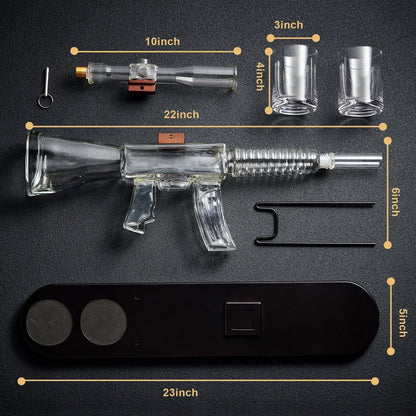 Whiskey Bottle - Rifle Set Edition with Glasses