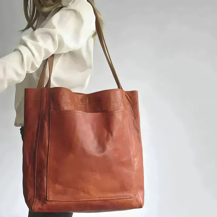Pamela | Classic Vegan Leather Tote