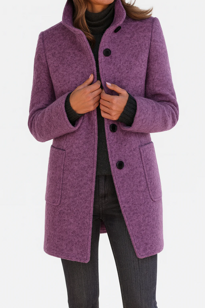 Cecily | Chic and Cozy Coat with a Luxurious High Collar