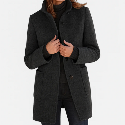 Cecily | Chic and Cozy Coat with a Luxurious High Collar