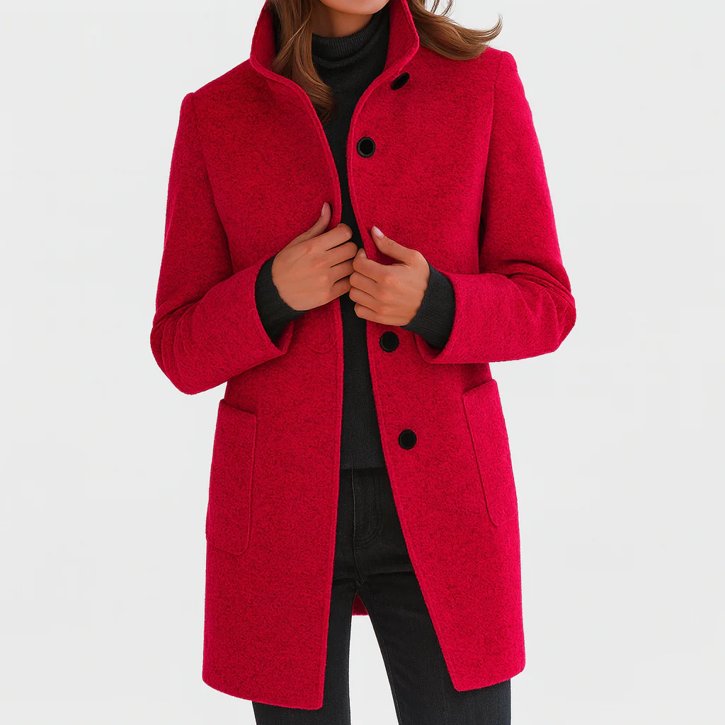 Cecily | Chic and Cozy Coat with a Luxurious High Collar