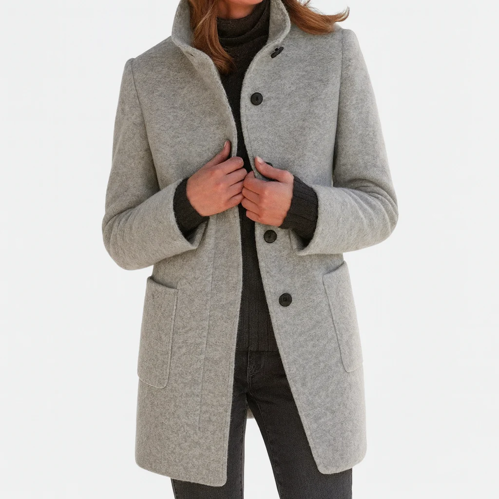 Cecily | Chic and Cozy Coat with a Luxurious High Collar